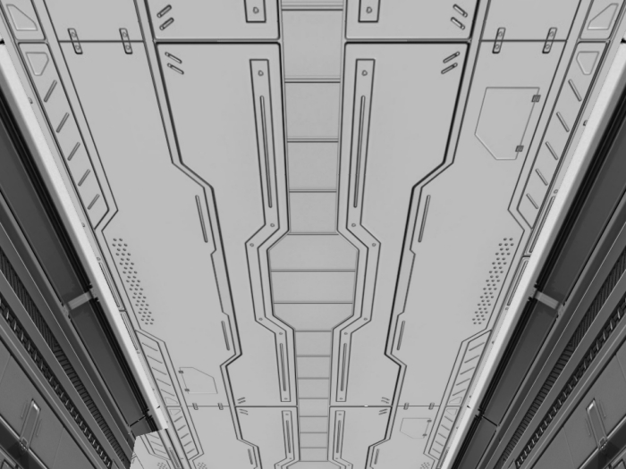 modular tech corridor ceiling texture 512x512px