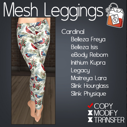 ~TL~ Cardinal Mesh Leggings