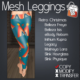 ~TL~ Retro Christmas Mesh Leggings