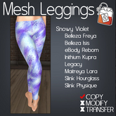 ~TL~ Snowy Violet Mesh Leggings