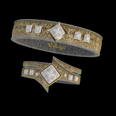 Square Diamond Wedding Set {OS}