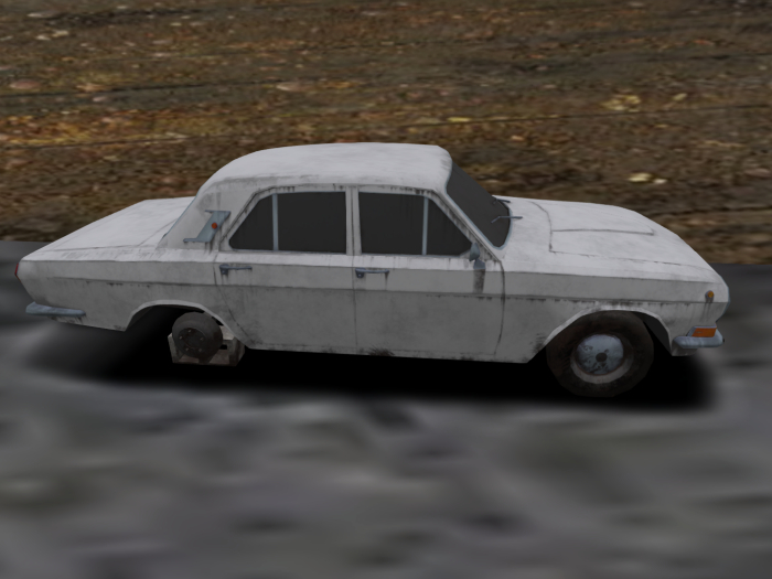 Old Soviet Sedan display(boxed)