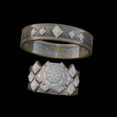 Cluster Diamond Wedding Set {OS}