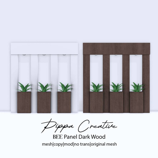 Second Life Marketplace - PC Bee Panel Dark Wood I