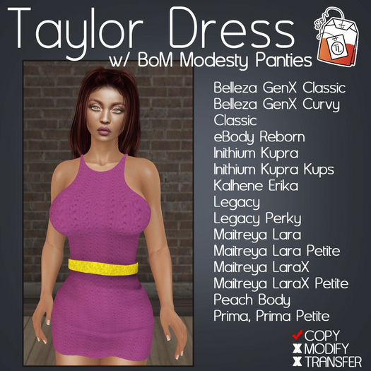 ~TL~ Taylor Dress - Rose Violet