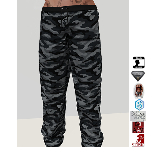 Mac PJs Black Camo