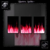 NuTec: Pink Flames Wall Art