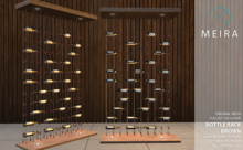 Meira Bottle Rack Divider Brown
