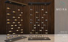 Meira Bottle Rack Divider Black