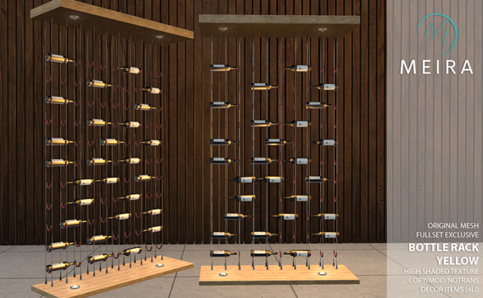 Meira Bottle Rack Divider Yellow