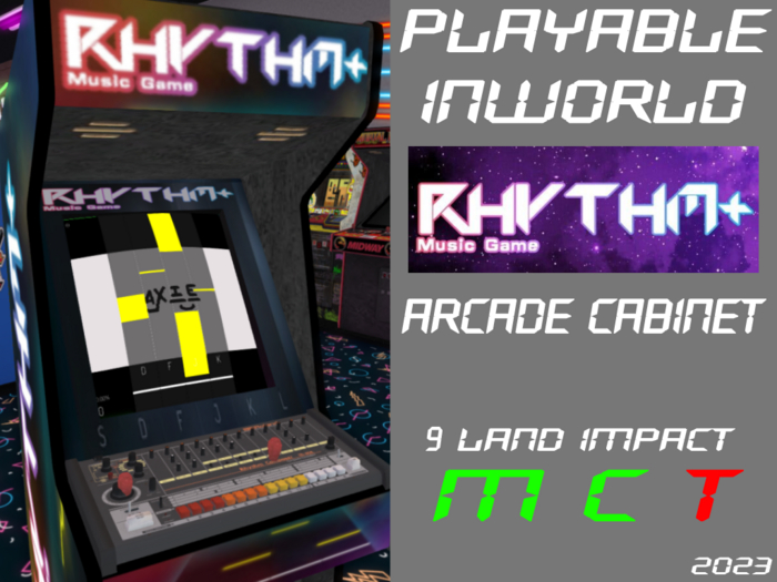 Playable Arcade Cabinet - Rhythm Plus