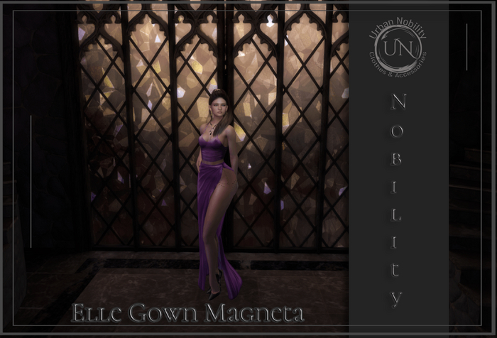 **UN** Elle Gown Magneta