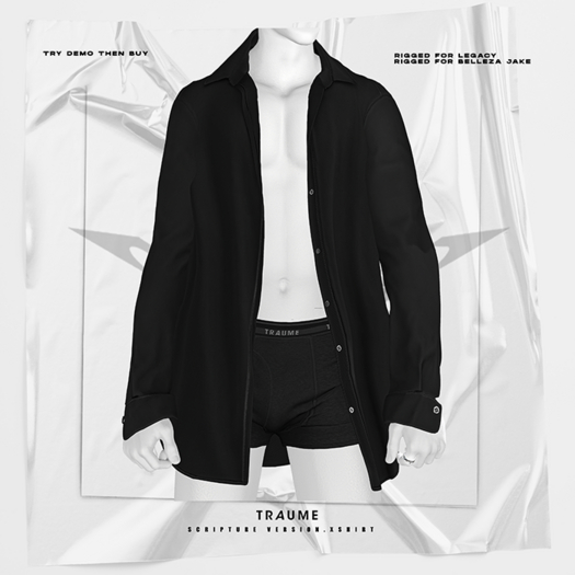 [Traume] Scripture Ver.X Shirt Black
