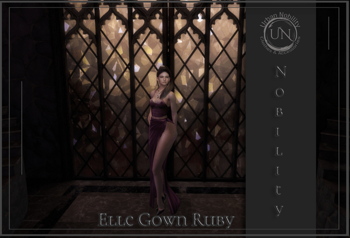 **UN** Elle Gown Ruby