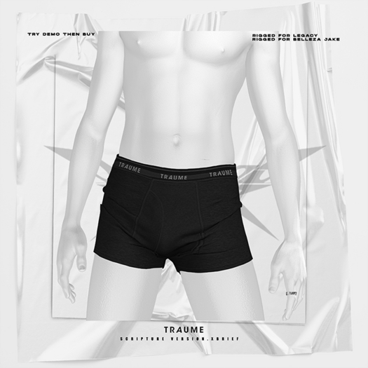 [Traume] Scripture Ver.X Briefs Black