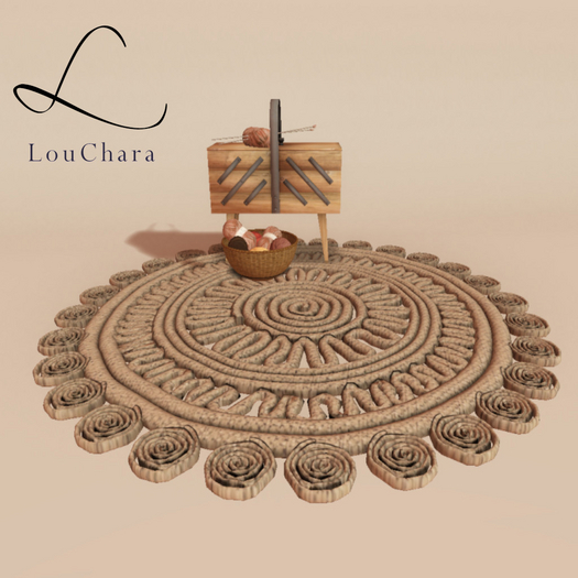 LouChara Malley Rug and Knitting Box