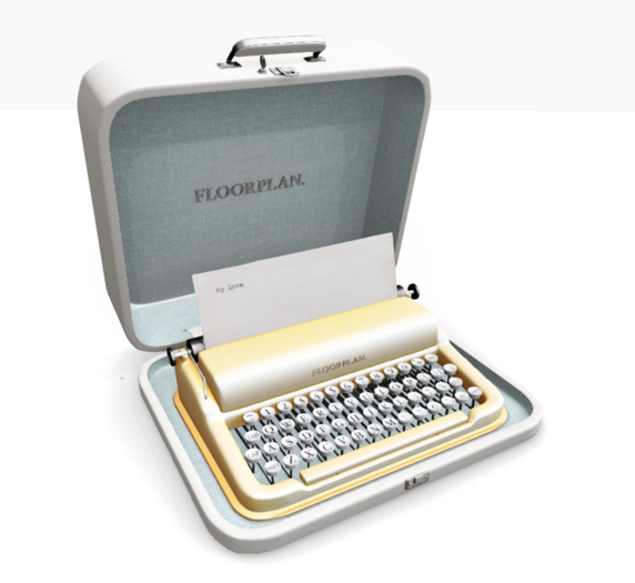 floorplan. traveling typewriter / butter
