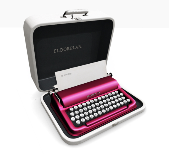 floorplan. traveling typewriter / magenta