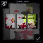 NuTec: White And Red Flower Wall Art