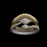 Double Diamond Ring TW - R
