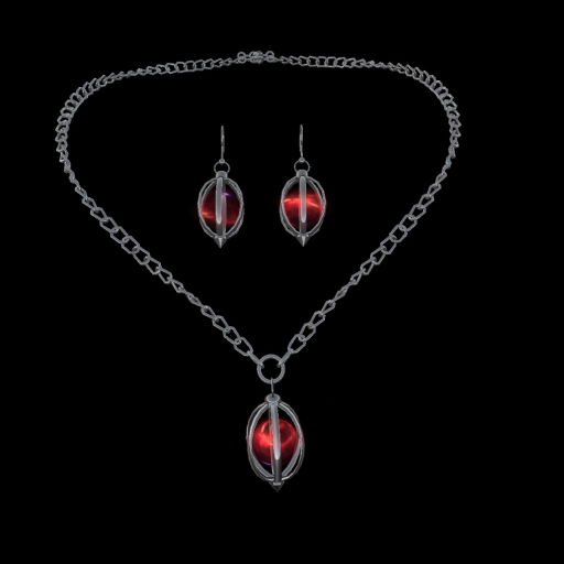 Caged Nebula Necklace & Earring Set {OS}