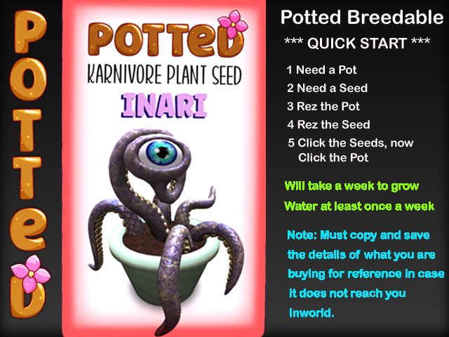 Potted: Karnivore Plant Seed: Inari