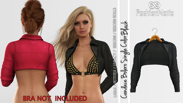 Bolero Candace Black - FashionNatic