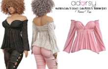 adorsy - Tiana Top Pink - Lara X/Legacy/Lara Petite X/Reborn-Juicy