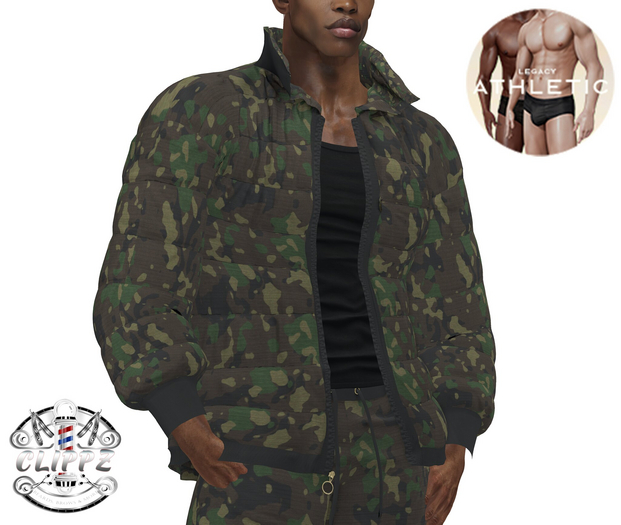 CLIPPZ CAMO PUFF COAT - LEGACY
