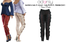 adorsy - Tiana Pants Dark Black - Lara X/Legacy/Lara Petite X/Reborn-Juicy