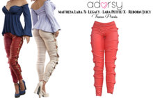 adorsy - Tiana Pants Red - Lara X/Legacy/Lara Petite X/Reborn-Juicy