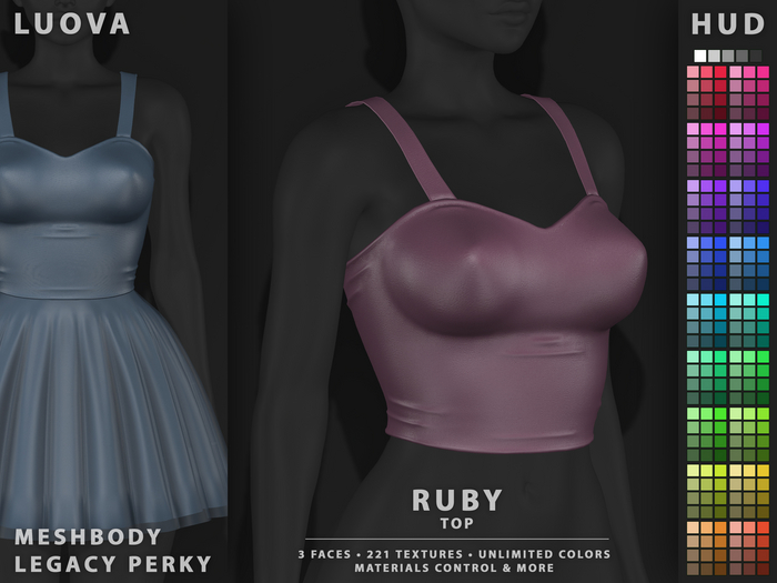 Luova // Ruby // Top // Meshbody Perky