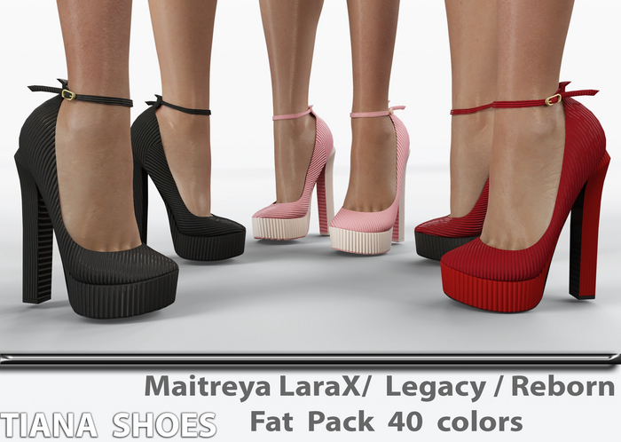 adorsy - Tiana Shoes Fatpack - Lara X/Legacy/Lara Petite X/Reborn-Juicy