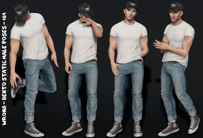 Second Life Marketplace - WRONG - BENTO STATIC MALE POSES - 164