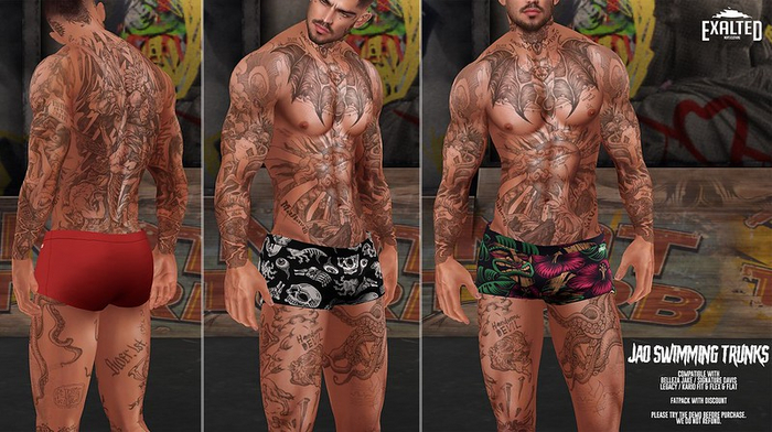 ExalteD - Jao Swimming Trunks {Bell/Sign/Legacy/Kario} v12