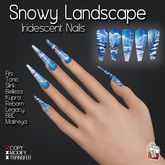 ~TL~ Snowy Landscape Iridescent Nails