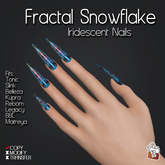~TL~ Fractal Snowflake Iridescent Nails