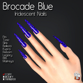 ~TL~ Holiday Blue Iridescent Nails