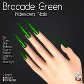 ~TL~ Holiday Green Iridescent Nails