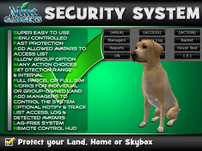 Mint Gadgets - Premium Security System - Good Dog M06 Animated
