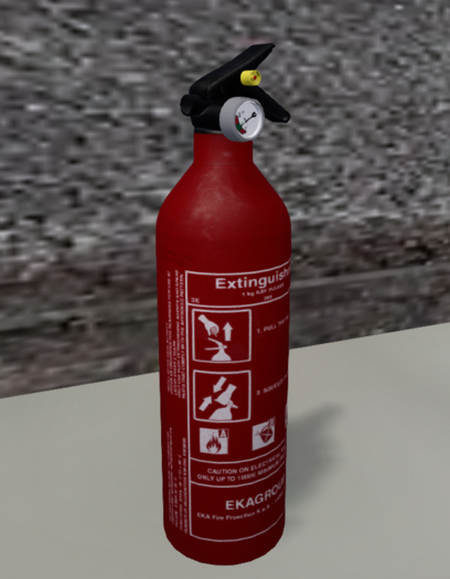 MESH Fire Extinguisher FULL PERM 1 Land Impact