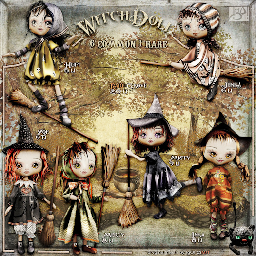 !gO! Witch Doll (FULL SET with RARE)