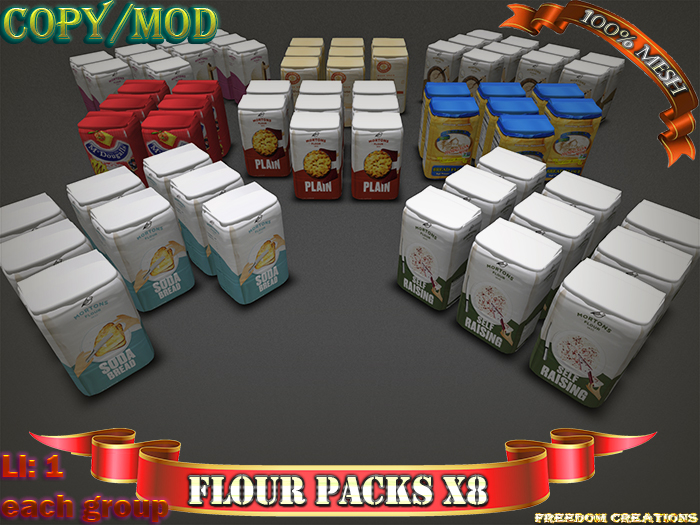 Flour packs X8-Freedom creations