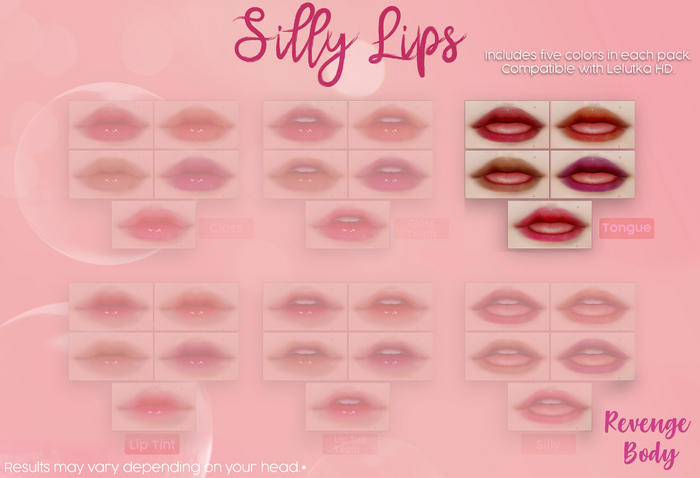 - RB - Silly Lips Set (TONGUE)