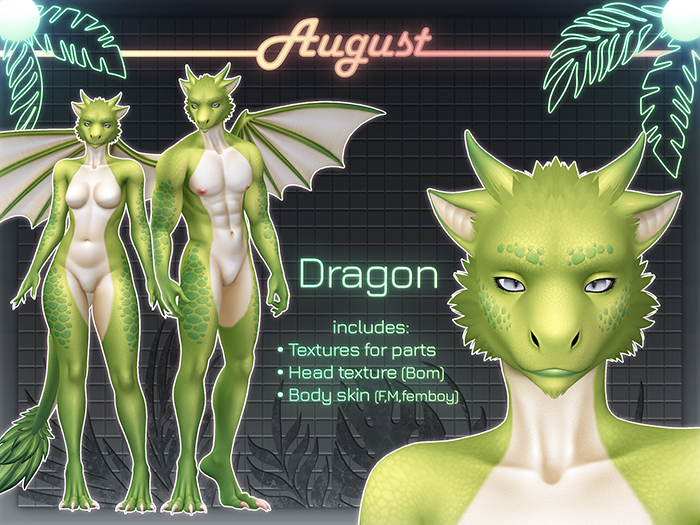 [• AUGUST •] - Dragon MOD (green)