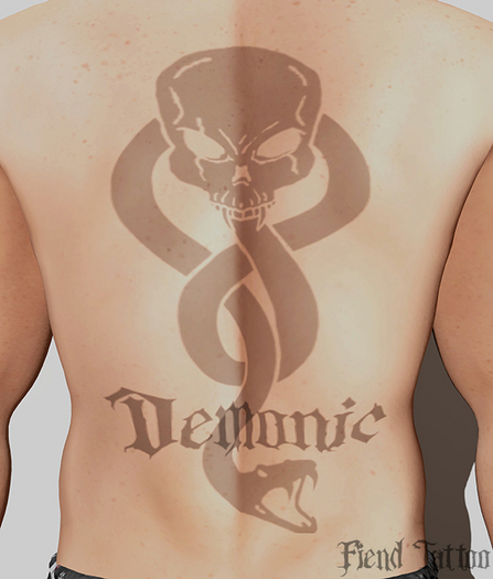 [F] Demonic Back tattoo BOM