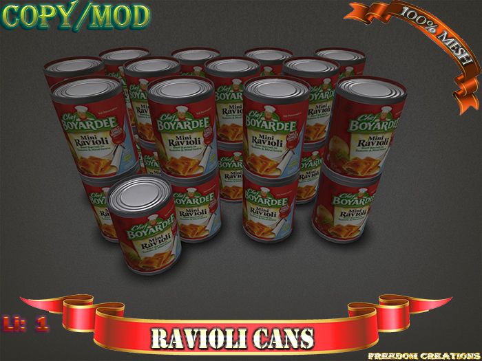 Ravioli cans-Freedom creations