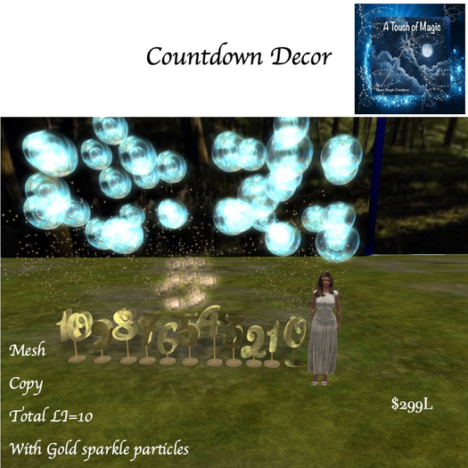 Countdown Numbers decor-Box LI=10