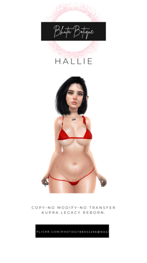 BB.HALLIE BRA/PANTIES RED(ADDME)