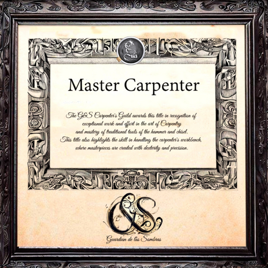Diploma - Master Carpenter [G&S]